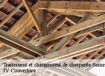 Traitement et changement de charpente 77 Seine-et-Marne  JV Couverture 