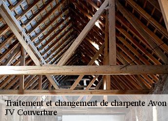 Traitement et changement de charpente  77210