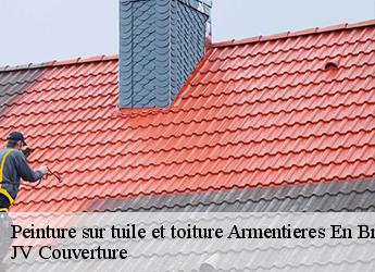 Peinture sur tuile et toiture armentieres-en-brie-77440 JV Couverture