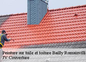 Peinture sur tuile et toiture bailly-romainvilliers-77700 JV Couverture