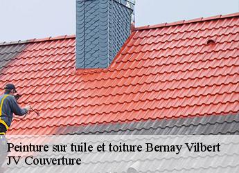 Peinture sur tuile et toiture bernay-vilbert-77540 JV Couverture
