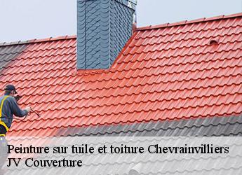 Peinture sur tuile et toiture chevrainvilliers-77760 JV Couverture