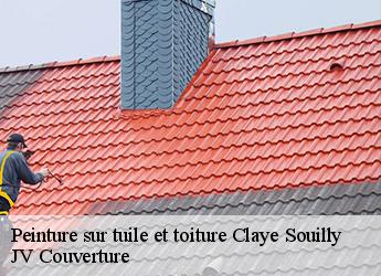 Peinture sur tuile et toiture  claye-souilly-77410 JV Couverture 