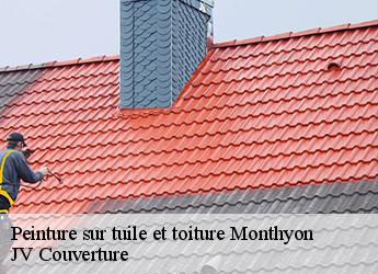 Peinture sur tuile et toiture monthyon-77122 JV Couverture