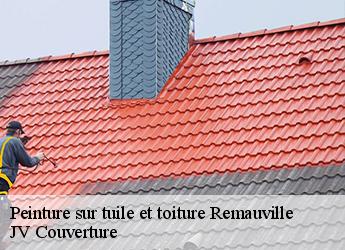 Peinture sur tuile et toiture remauville-77710 JV Couverture