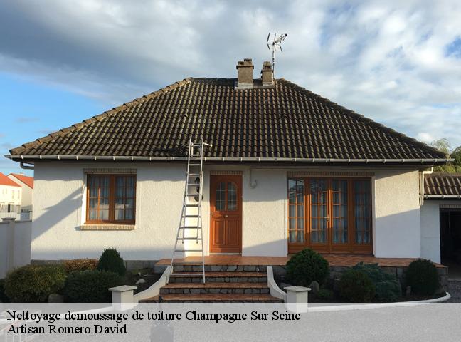 Nettoyage demoussage de toiture  champagne-sur-seine-77430 Artisan Romero David
